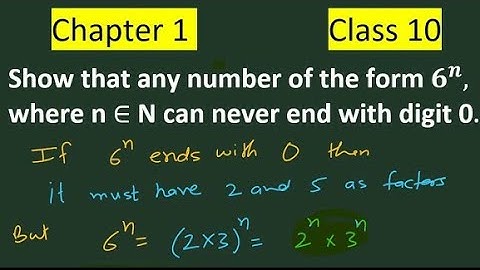 Show that any number of the form 6n can never end with the digit 0 | check whether 6n can end with