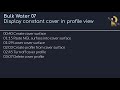 Bulk Water 07 - Display constant cover in profile view