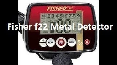 Fisher F22 Metal Detector English