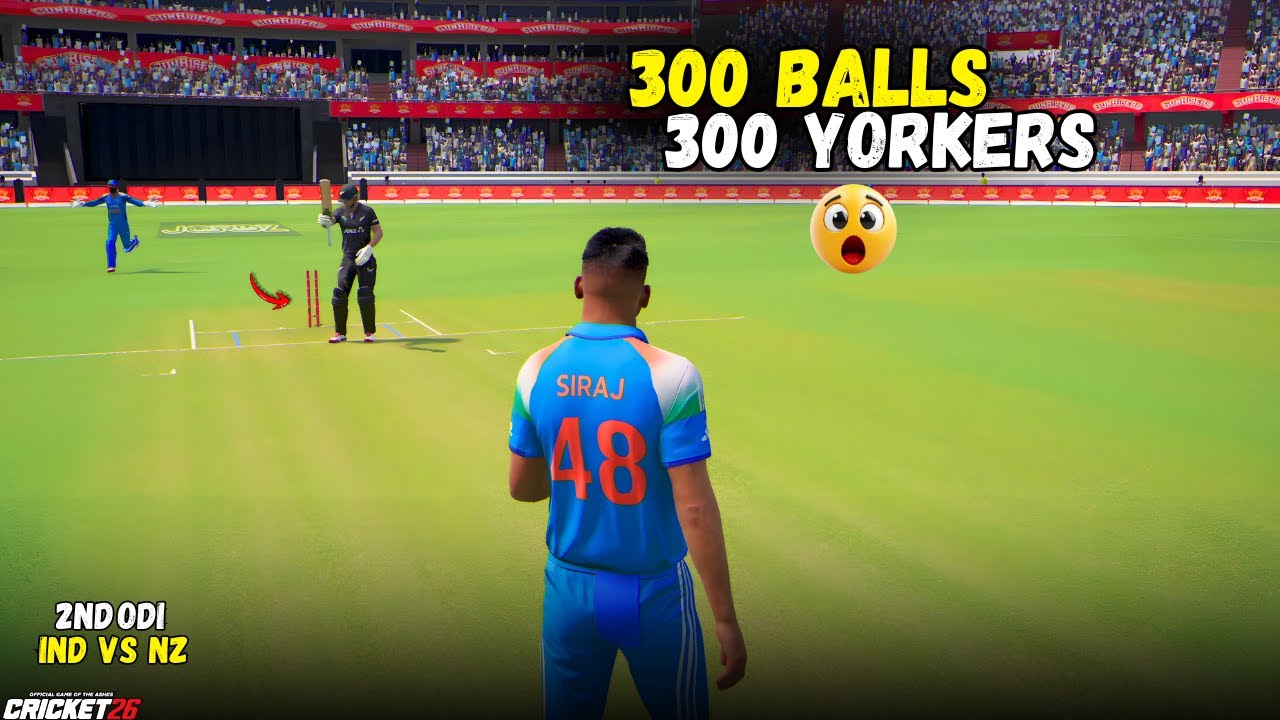😱300 BALLS 300 YORKERS vs NZ in 2ND ODI and Result Shocked Me!! | Cricket 26