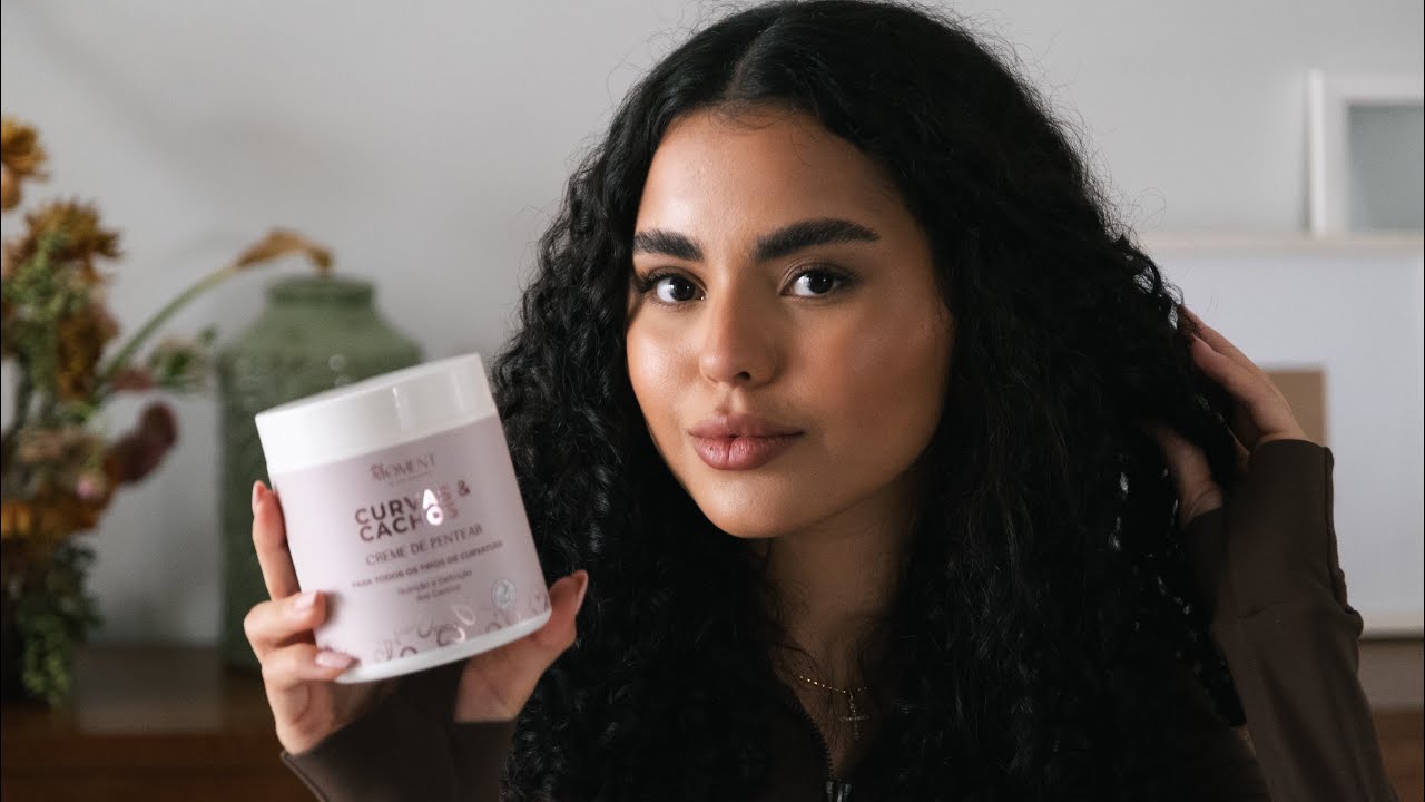 FINALIZANDO MEU CABELO CACHEADO COM A MARCA DA VIVI NORONHA