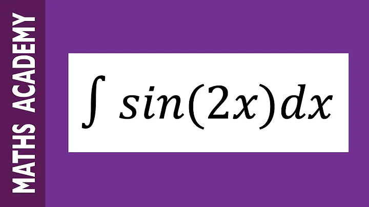 How to integrate sin2x using a substitution