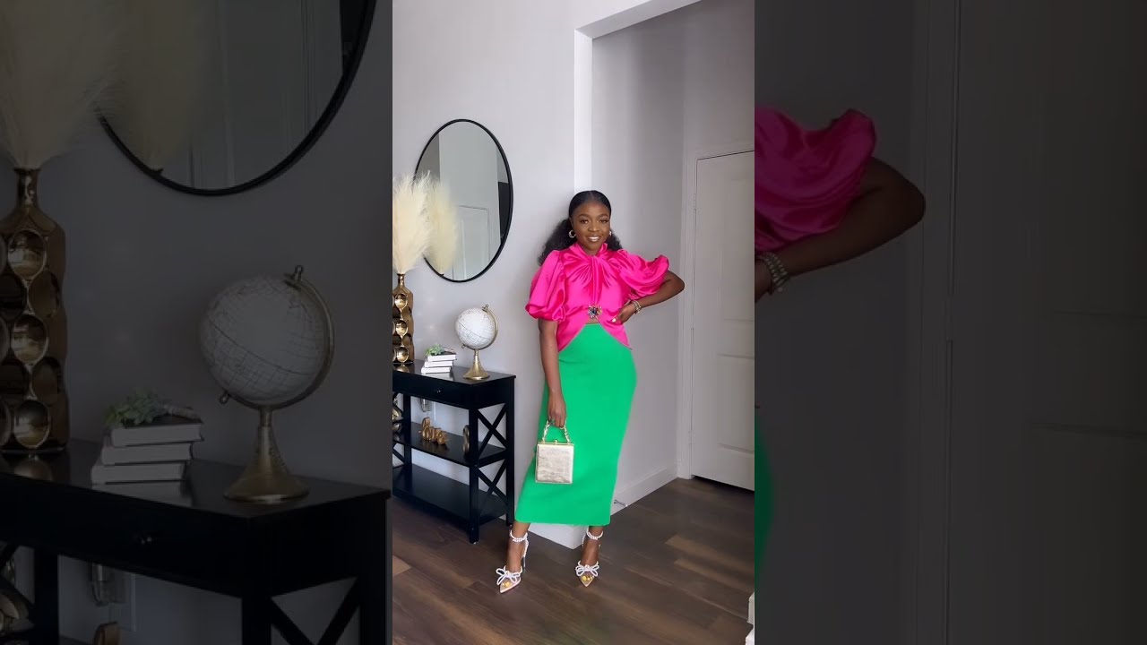How To Style In Green Skirt With 3 Different Tops Short Shortvideo Fashion Shortsvideo