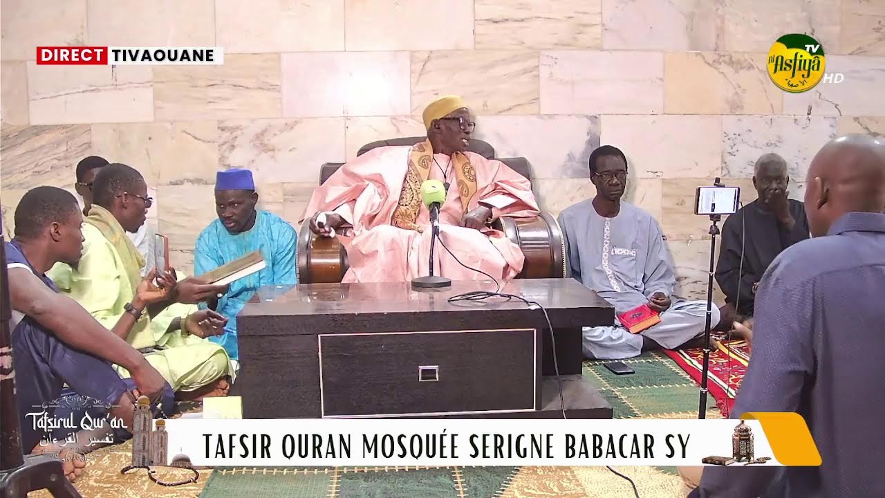🚨DIRECT TIVAOUANE:  Mosquée Serigne Babacar Sy - Tafsir Quran jour 13 Ramadan 2026