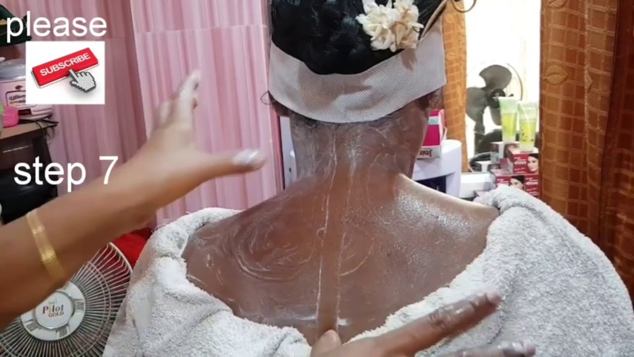 Facial back massage for glowing skin/basic back massage technique/How