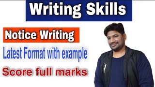 Notice writing WRITING SKILLS | Notice writing format | class 9/10/11/12| learningbrightly