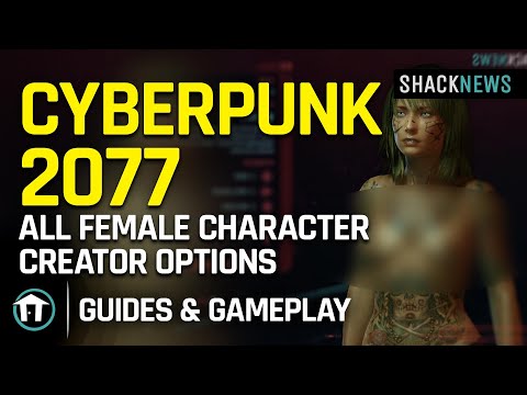 Cyberpunk 2077 - All Female Character Creator Options