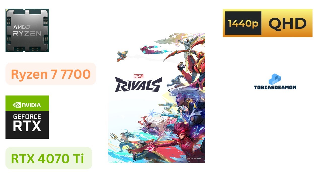 Marvel Rivals - Ryzen 7 7700 + RTX 4070Ti 12GB - Ultra preset - DLSS Q/UQ - 1440p60