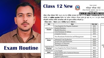 Class 12 Exam Routine 2082 NEB – NEW Postponed Routine Released!