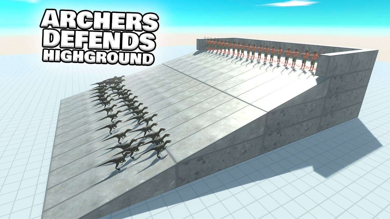 ARCHERS DEFENDS HIGHGROUND VS EVERY FACTION | ANIMAL REVOLT BATTLE SIMULATOR