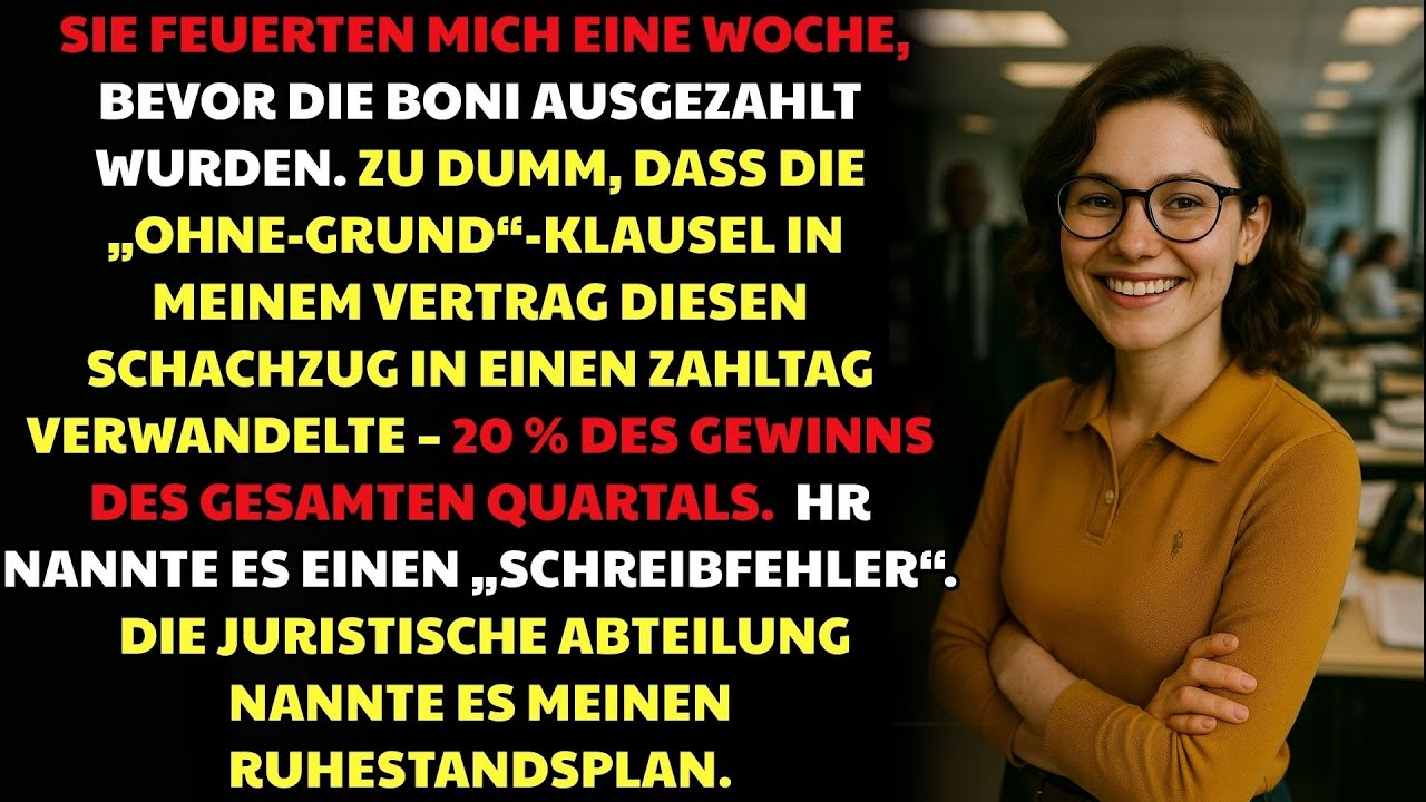 Gekündigt Vor Den Boni? Meine Vertragsklausel Kostete Sie 20 % Des Gewinns 💼 | #BüroRache