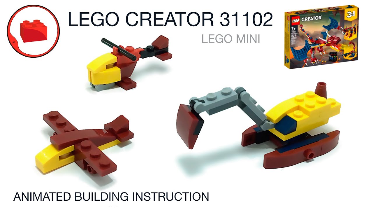 Lego Mini Vehicles Tutorial - LEGO CREATOR 31102 ...