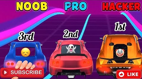 NOOB vs PRO vs HACKER - In Race Master 3D #racemaster3d #games #mrgames