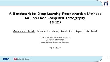 ISBI 2020: A Benchmark for Deep Learning Reconstruction Methods for Low-Dose CT