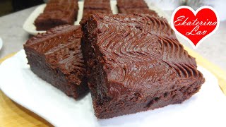 Лучший БРАУНИ со вкусом шоколадного трюфеля! Простой рецепт! Brownies recipe! Шоколадный десерт!