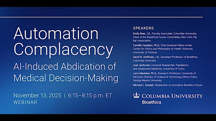 Automation Complacency - AI Induced Abdication of Medical Decision Making