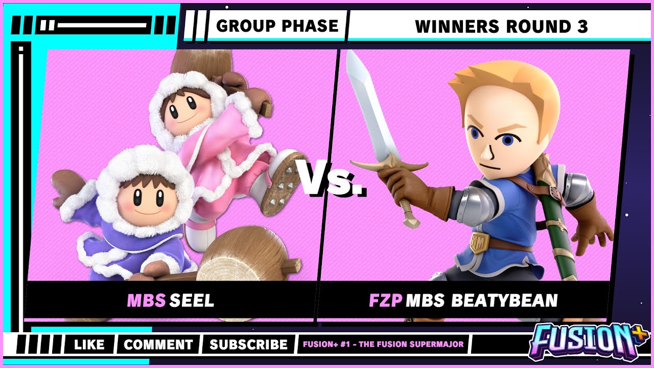 Fusion+ #1 — Групповая фаза — Сил (Ice Climbers) против БитиБин (Mii Swordsman) — Ultimate Singles