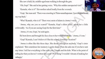 class 8 English chapter:1 The Tattered Blanket Part-2