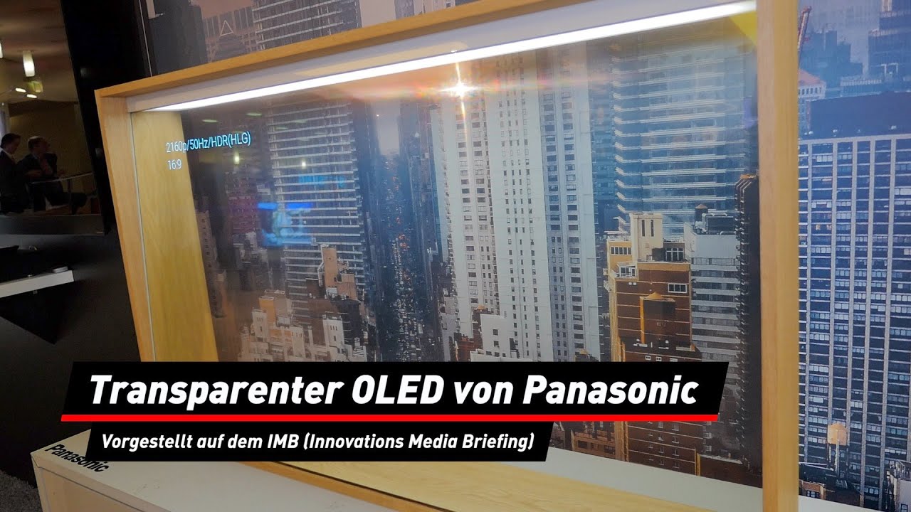 Futuristisch Durchsichtiges Oled Display Von Panasonic Youtube