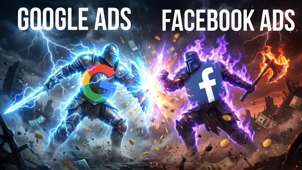 Google Ads ou Facebook Ads: qual escolher em 2026 (decisão prática)