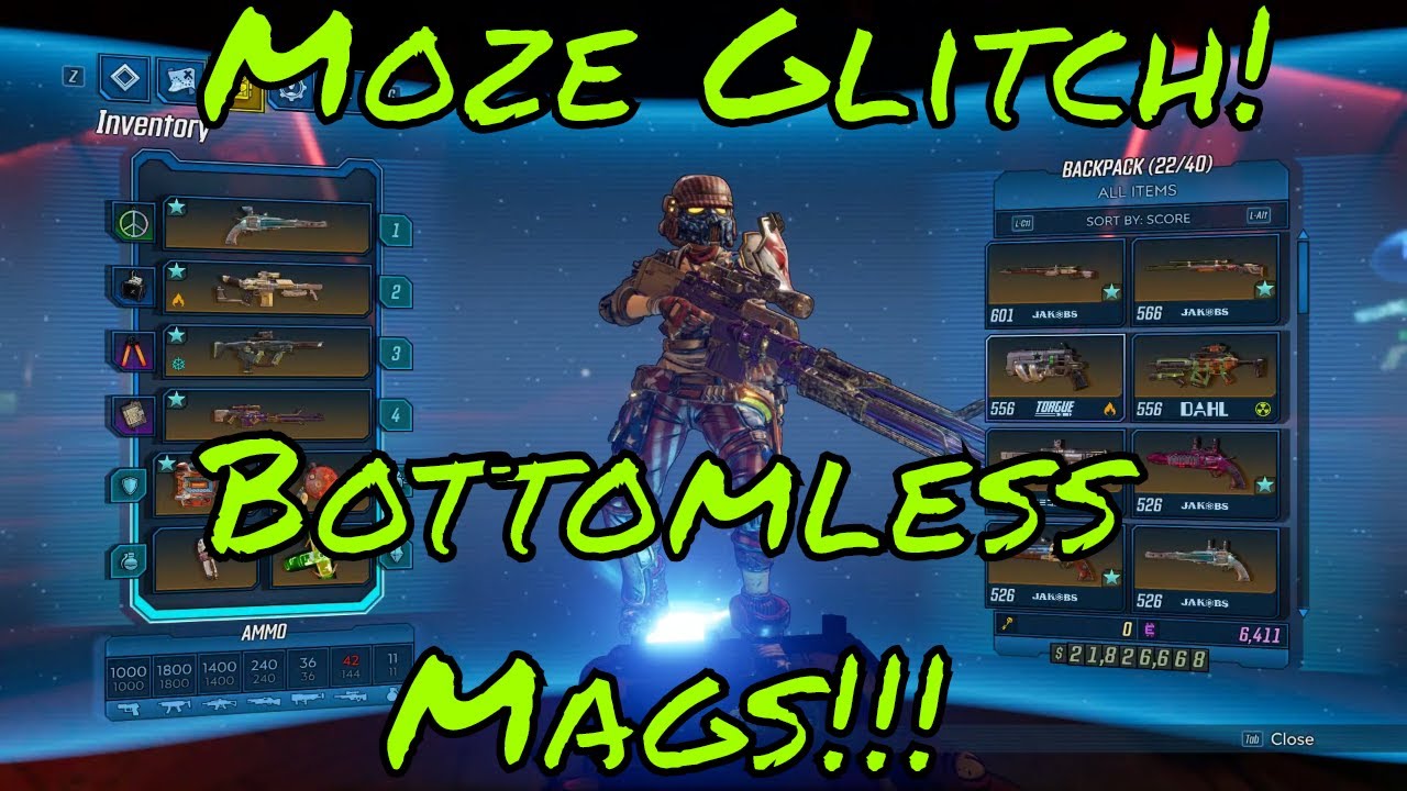 Borderlands 3 Moze Bottomless Mags Glitch!