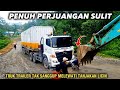 Pussh..!! Rantai Putus Narik Truk Trailer Di Tanjakan Batu Jomba - Untung Saja Tak Ada Korban