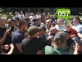 В Харькове напали на "любителя России" Лесика и облили его зеленкой (18+)