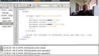 Alert() and IsNaN() Built in Functions of Javascript