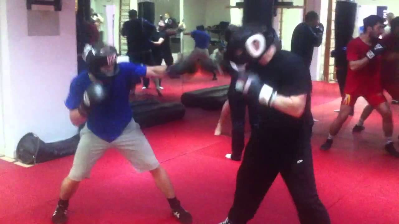 Boxing sparring (third round)