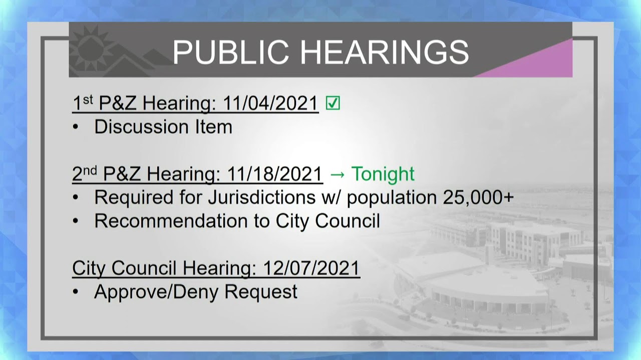 Planning and Zoning Commission - 11/18/2021