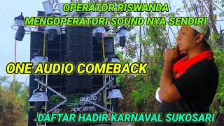 One  Comeback Operator Riswanda Operates His Own Sound Sukosari Carnival Attendance List