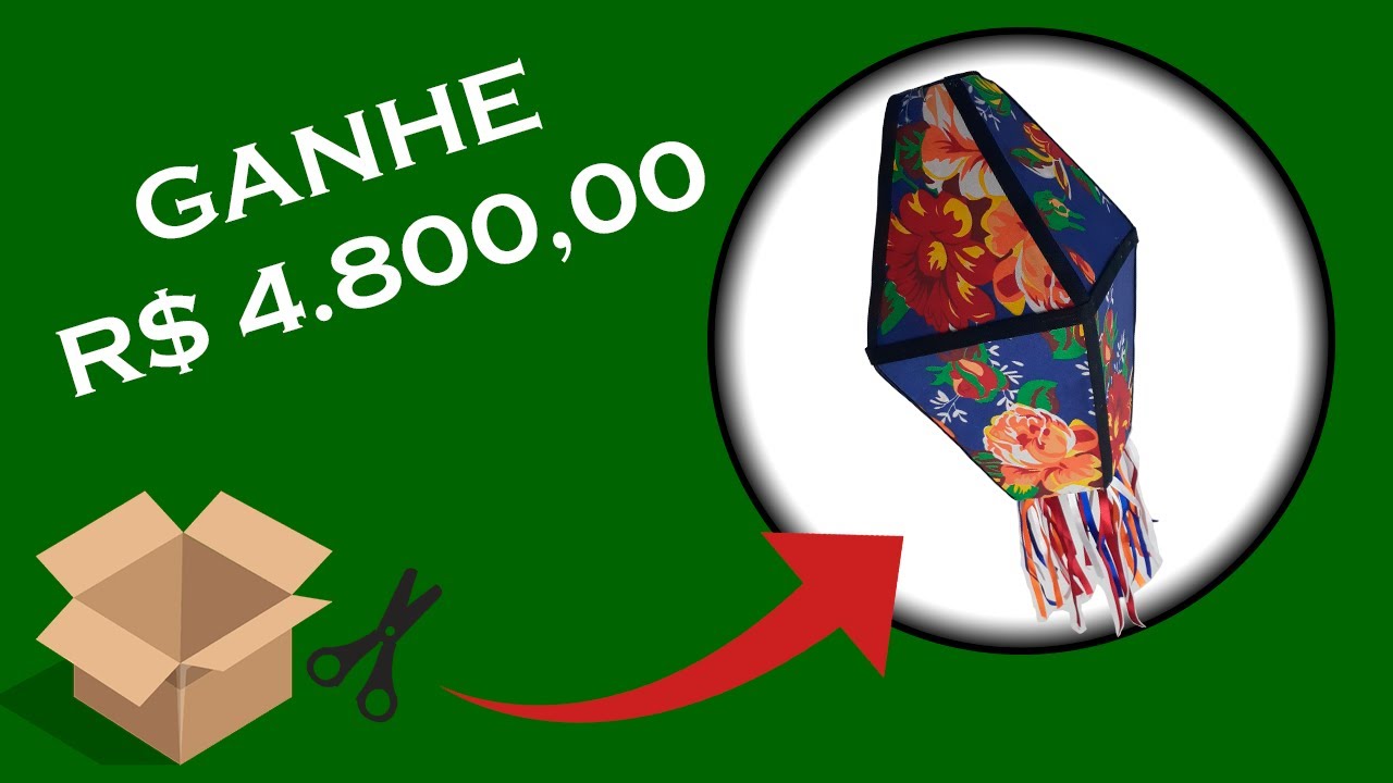 Decoração junina, Balão de São João que vende (passo a passo)