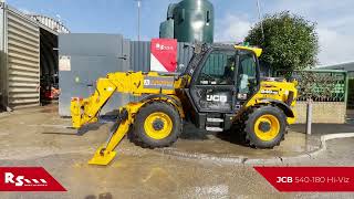 JCB 540-180 - 18M TELEHANDLER - RS MACHINERY HIRE AND SALE
