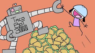 TacoBot 3000 (Part 3 of the Raining Tacos saga) - Parry Gripp - animation by BooneBum Resimi