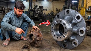This Cracked Wheel Hub Was Beyond Repair… Until We Rebuilt It from Scratch! 😱