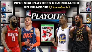 I went back on NBA2K18 and Re-Simulated the Season! (Live Games)