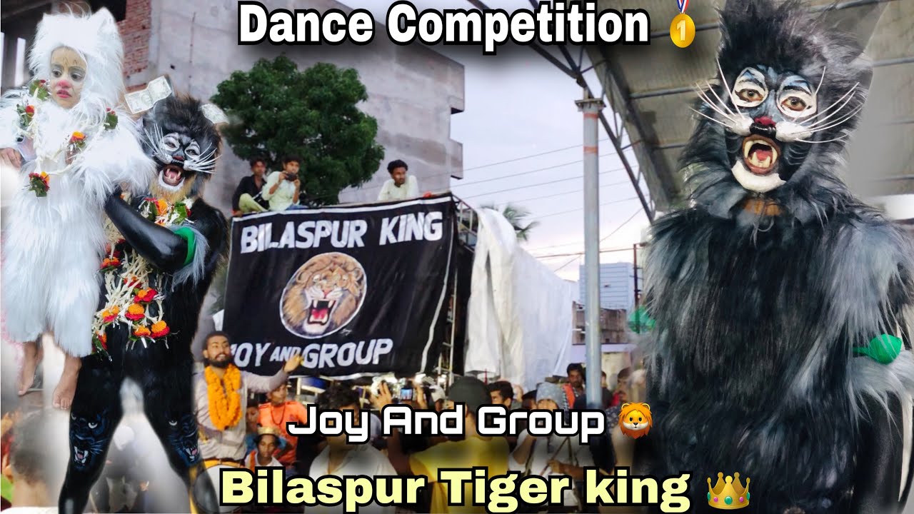 Bilaspur King 👑 Sher Dance competition Bilaspur ~ Joy And Group 🦁 - 9 Muharram Bilaspur 2023 