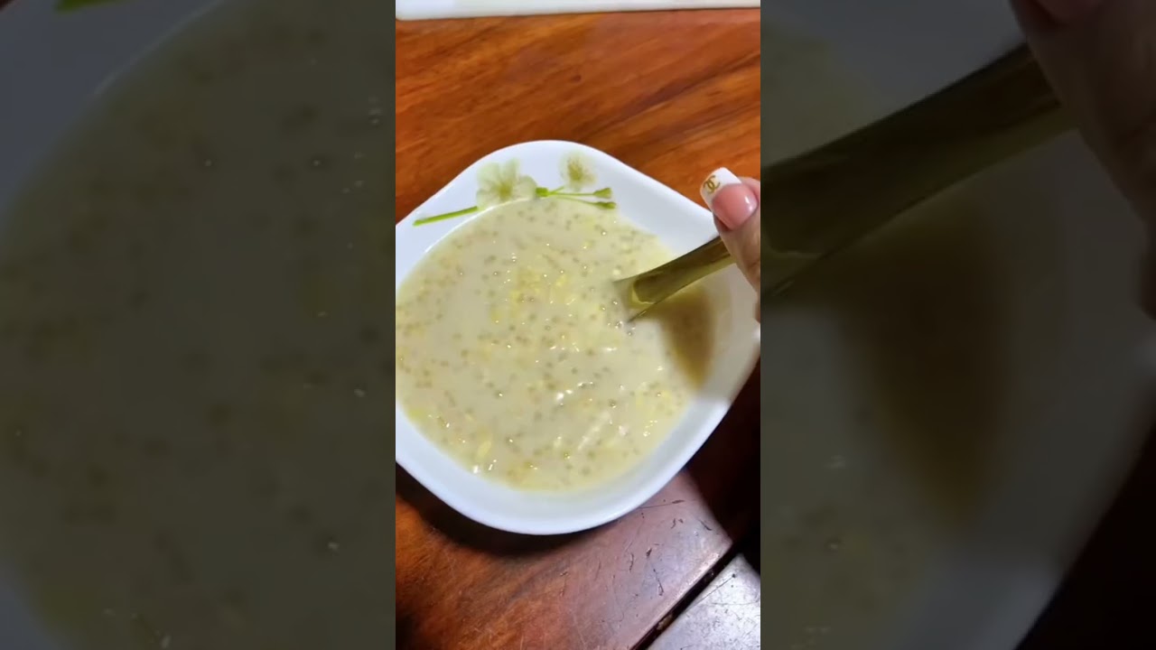 Corn porridge for breakfast 😋 