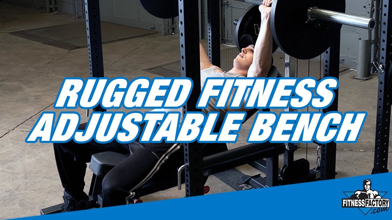 RUGGED Fitness Y001 Adjustable (Flat & Incline) Bench