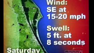 Cocoa Beach Area Surf Forecast by Bob Freeman Florida Today and WBCC-TV on 5 16 09 with Kelly Slater
