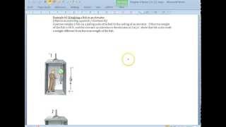 Famous Chapter 4, Example #4 (Weighing a Fish in Elevator) Profile