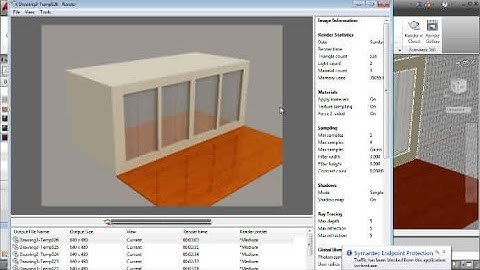 AutoCAD Window Glasses Exterior Effect