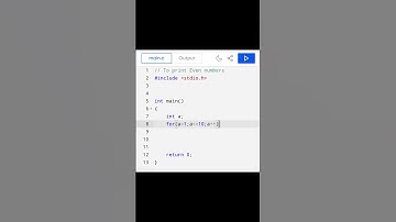Easy way to print even numbers | using for loop #coding #programming #keeplearning