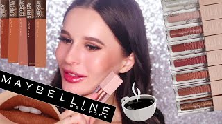 КОФЕЙНЫЕ ПОМАДЫ MAYBELLINE COFFEE EDITION+ НОВИНКА БЛЕСКИ LIFTER GLOSS:  ВСЕ СВОТЧИ+ОТЗЫВЫ - Видео от Julia Prell