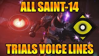 DESTINY 2 | ALL SAINT-14 TRIALS OF OSIRIS VOICE LINES IN SEASON OF WORTHY!