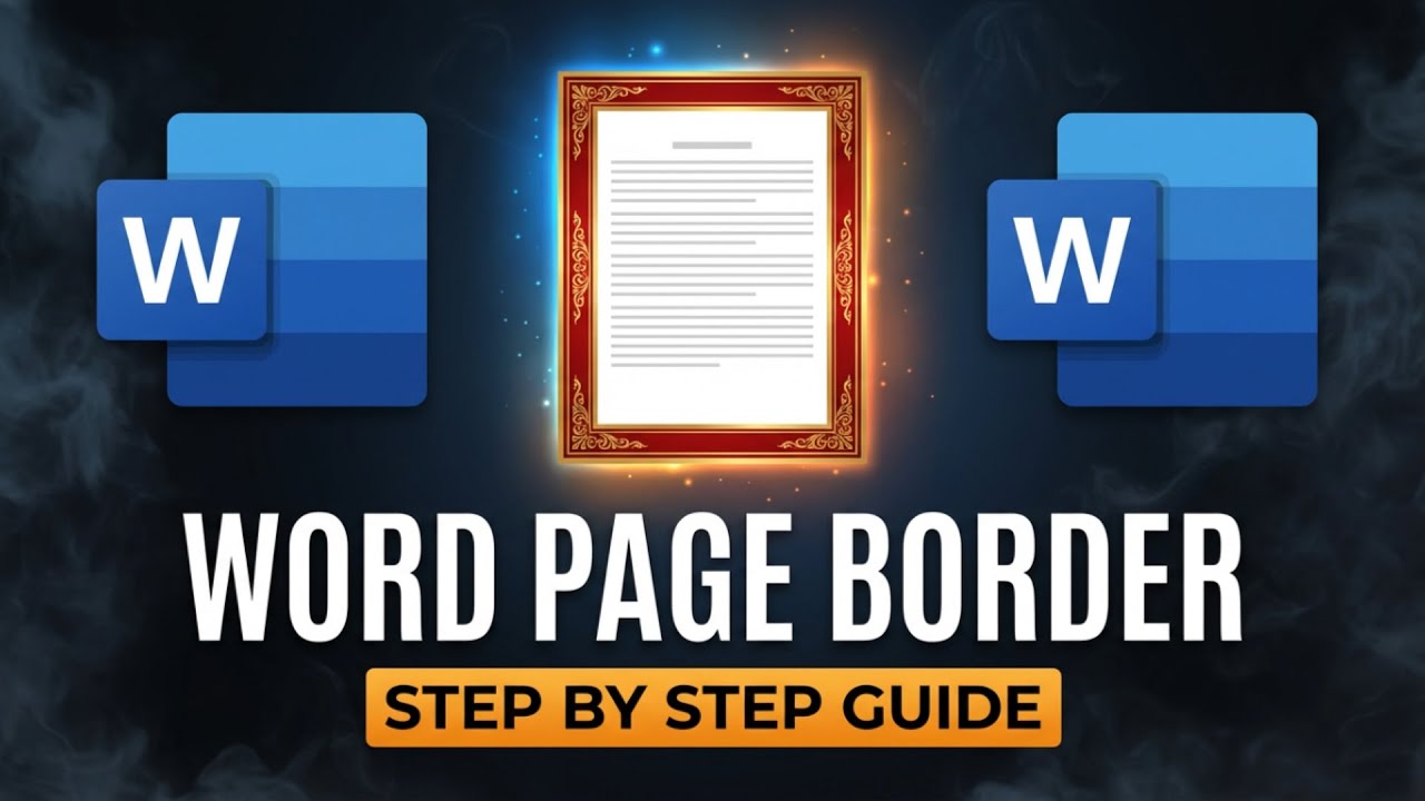 Как добавить рамку страницы в Word