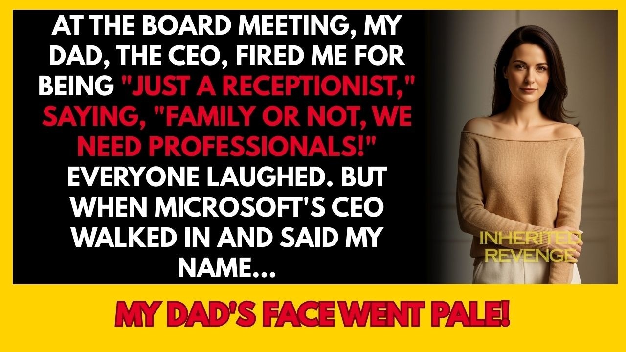 My CEO dad fired me for being 
