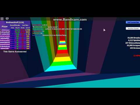 Roblox Rainbow Ramp Broken Bones 2 Youtube - 4112 roblox