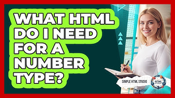 What HTML Do I Need For A Number Type?