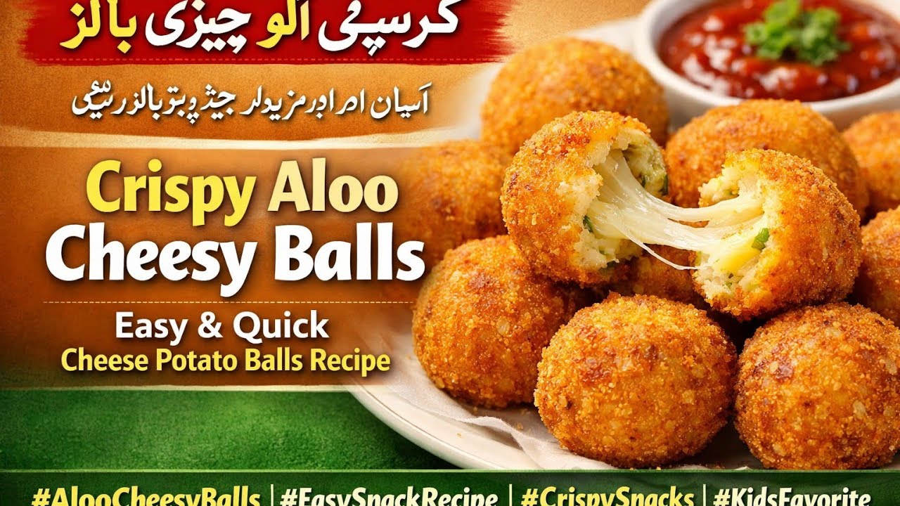 Only 3 Ingredients! Cheese Burst Aloo Balls | Crispy & Easy Cheese Burst #iftarrecipe #quicksnacks 